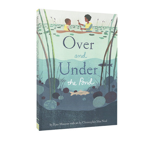 英文原版 Over and Under the Pond 精装大开本 池塘上下 大自然儿童科普启蒙绘本 Kate Messner