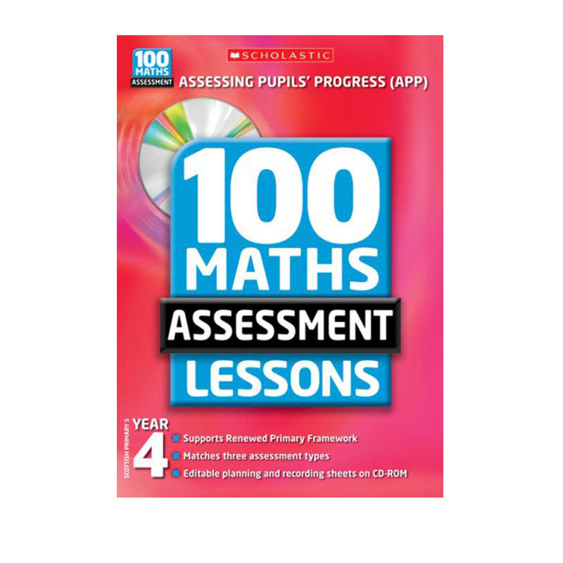 孤品清仓 Scholastic 100 Maths Assessment Lessons Year 4 四年级 100节数学课程 小学英语科学 附学习CD 学乐出品