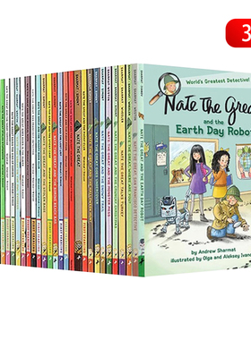了不起的小侦探内特 英文原版 1-32册 Nate The Great 汪培珽书单推荐 儿童桥梁章节小说书 大侦探内特 课外英语读物