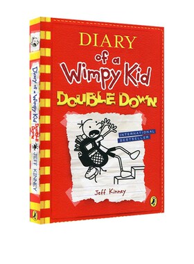 小屁孩日记#11 Diary of a Wimpy Kid Double Down 小鬼日记 英文原版儿童幽默小说读物 小学生成长阅读 Jeff Kinney 章节桥梁书