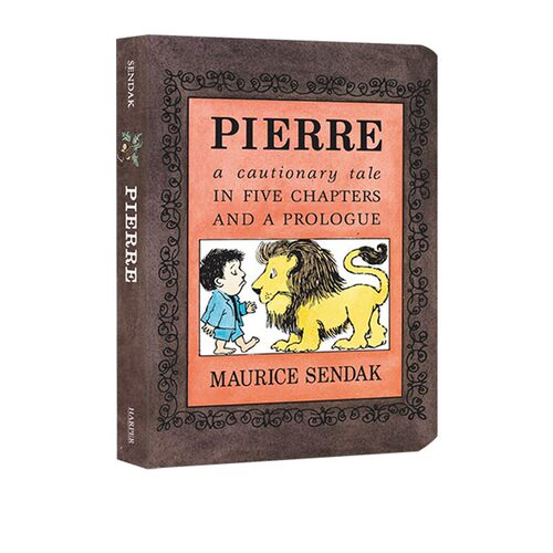 英文原版 Pierre 纸板书 廖彩杏书单 皮埃尔寓言故事 情绪管理幼儿早教绘本 名家Maurice Sendak
