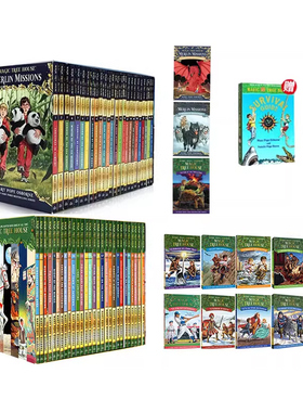 神奇树屋大全套 附生存指南共64册 The Magic Tree House 1-38 梅林的任务 Merlin Missions 1-27 桥梁章节书课外读物