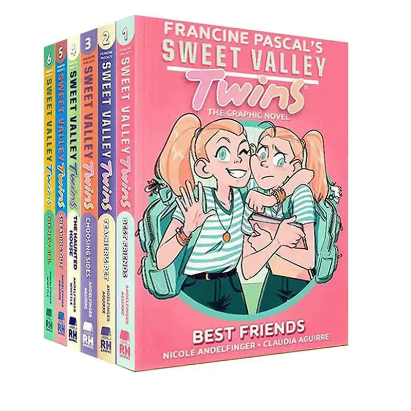 预售 英文原版 Sweet Valley Twins:The Haunted House 甜蜜谷双胞胎6册 最好的朋友 全彩漫画绘本 儿童课外阅读故事书