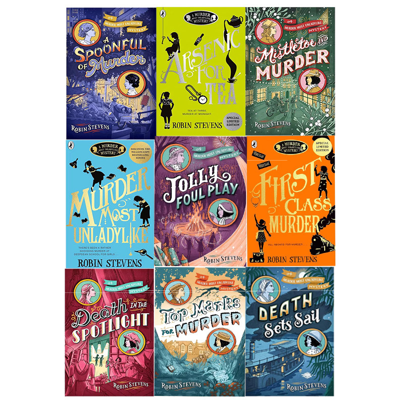 Robin Stevens Top 校园悬疑 儿童侦探推理系列小说 不淑女的谋杀 Cream Buns and Crime 奶油面包与疑案 桥梁章节书 英文原版