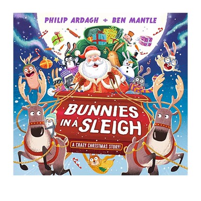 雪橇上的兔子疯狂圣诞节