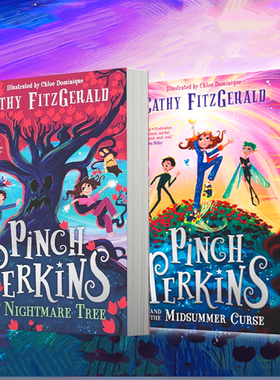预售 英文原版 Pinch Perkins and the Midsummer Curse 2册 品奇·珀金斯与仲夏的诅咒 噩梦之树 儿童奇幻魔法冒险故事书