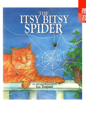 英文原版绘本 The Itsy Bitsy Spider 可爱的小蜘蛛 廖彩杏书单 Iza Trapani 儿歌童谣绘本睡前故事启蒙阅读英语辅导训练书
