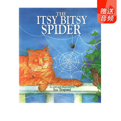 英文原版绘本 The Itsy Bitsy Spider 可爱的小蜘蛛 廖彩杏书单 Iza Trapani 儿歌童谣绘本睡前故事启蒙阅读英语辅导训练书