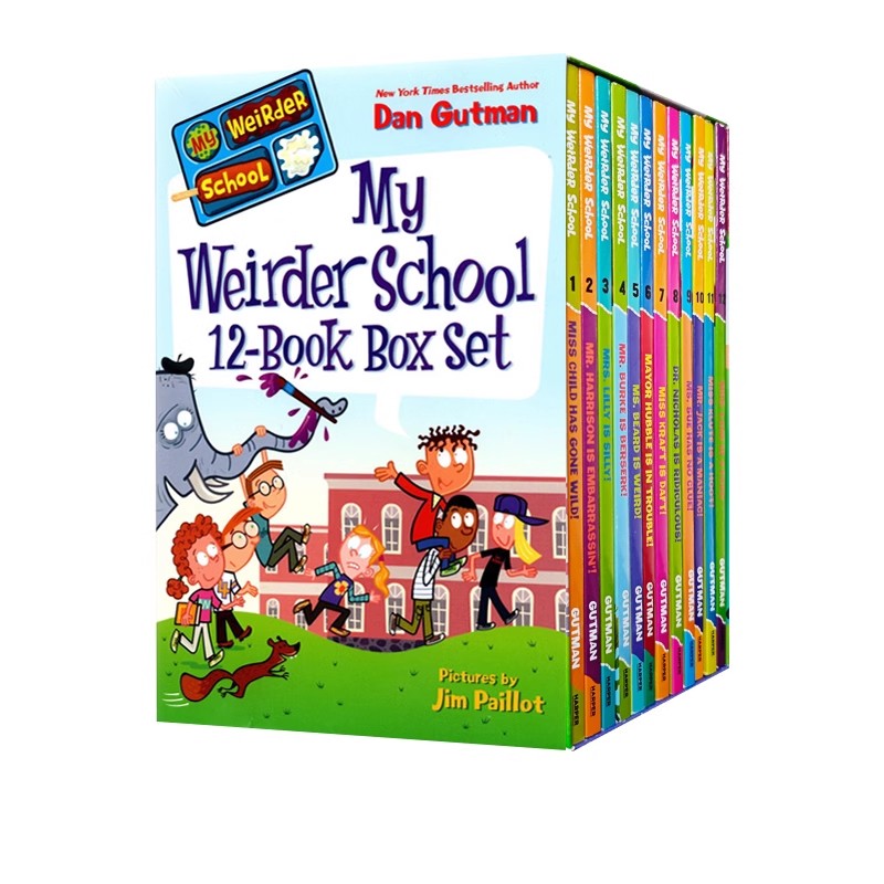 疯狂学校第三季 My weirder school 英文原版 12册盒装 美国小学推荐读物 校园题材 学生初级章节桥梁书 My Weird School
