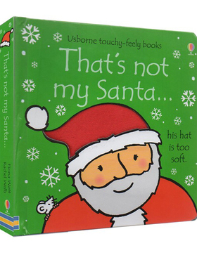Usborne 英文原版 Thats Not My Santa... 那不是我的圣诞老人 儿童趣味触觉认启蒙精装纸板触摸书