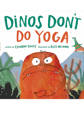 英文原版 Dinos Don't Do Yoga 精装儿童情商友谊绘本 校园凌霸主题