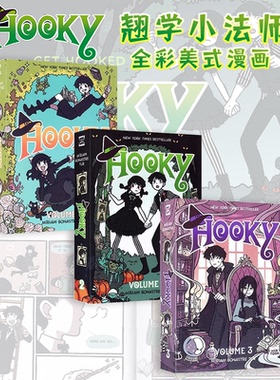英文原版 Hooky 翘学小法师3册 Cat & Cat Adventures 猫猫历险记5册 Besties 好闺蜜 2册 精装礼盒装全彩漫画绘本图画书 幽默爆笑
