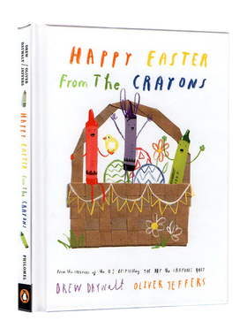 英文原版 Happy Easter from the Crayons 精装 蜡笔们复活节快乐 艺术插画绘本 Oliver Jeffers 奥利弗杰弗斯