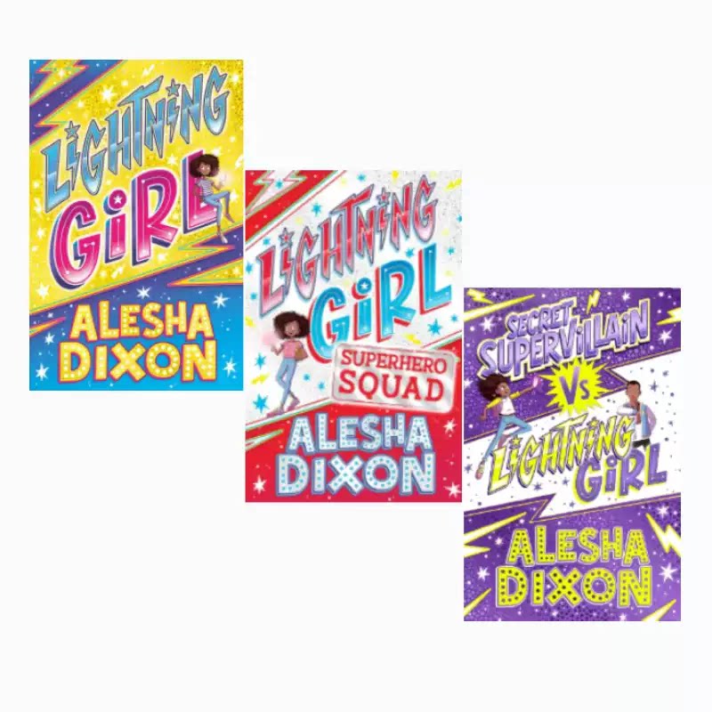 预售 英文原版 Lightning Girl 闪电女孩系列 3册 Superhero Squad 超级英雄 Alesha Dixon 8-12 岁青少年课外读物