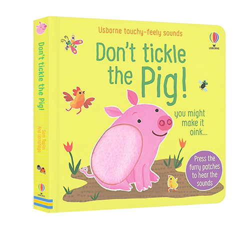 英文原版 Don't Tickle the Pig! 别给小猪挠痒痒 纸板触摸发声书 儿童触觉感官认知 亲子互动绘本图画书 Usborne  尤斯伯恩