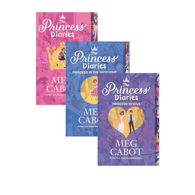 预售 英文原版 The Princess Diaries 公主日记3册 电影原著小说 青少年校园喜剧 儿童课外阅读文学