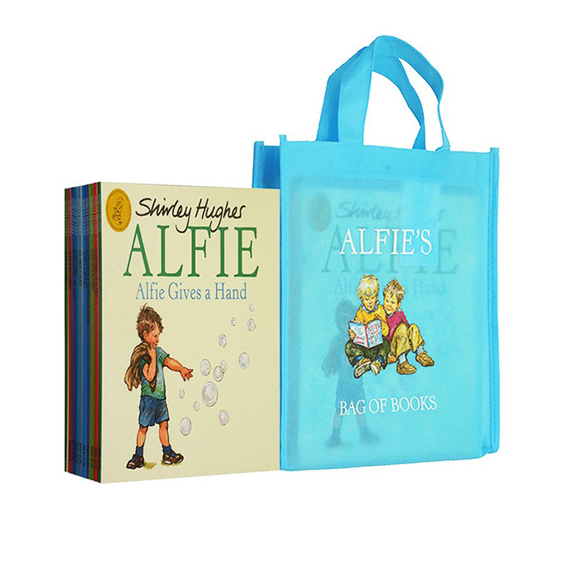英文原版 Alfie Collection 10册手提袋套装 格林威大奖作者 Shirley Hughes 儿童图画故事绘本 阿尔菲系列