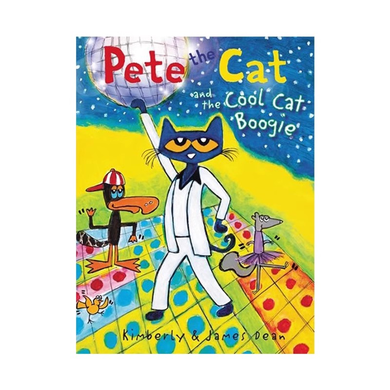 英文原版 Pete the Cat and the Cool Cat Boogie 皮特猫和它的酷炫舞步 精装绘本 儿童启蒙图画故事书