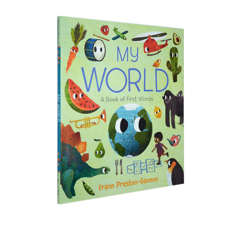 英文原版绘本 My World: A Book of First Word 宝宝的早教认物识物图画词典绘本图画书 精装