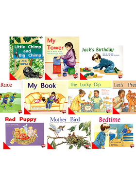 L4学前级 重复句型 Red红色套装2 PM Readers 彩虹阅读 10册 学龄前幼儿园分级读物 小花生精选阅读教辅英文原版启蒙绘本