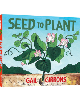 英文原版 Seed to Plant 纸板书 Gail Gibbons 盖尔吉本斯少儿百科 植物小百科 低幼启蒙早教 23年新品