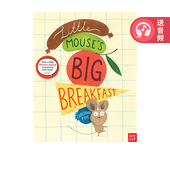 主题 幽默绘本 Big Nosy Crow 健康与饮食 幼儿英语启蒙读物 英文原版 Breakfast 赠官方音频 Little Stories Aloud Mouse