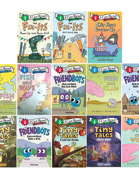 英文原版 I Can Read comics Fish and Sun/Friendbots/Tiny Tales 13册 儿童漫画绘本图画书