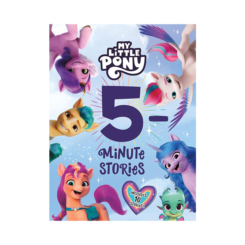 英文原版 My Little Pony 5-Minute Stories 小马宝莉5分钟的故事辑 卡通动画 精装儿童友谊睡前故事书