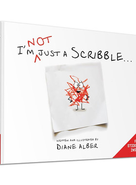 预售 英文原版 I'm NOT just a Scribble… 我不仅仅是一个涂鸦… 精装 艺术培养绘本 涂鸦艺术培养 Diane Alber创意绘本