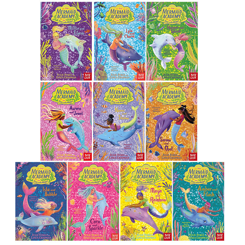 预售 英文原版 Unicorn Academy Nature Magic 美人鱼学院系列 10册 冒险故事桥梁章节小说 青少年读物 《独角兽学院》同作者
