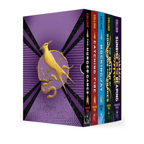 预售 英文原版 饥饿游戏 五本套装 美版 精装 Hunger Games 5-Book Hardcover Box Set 英文原版 Suzanne Collins