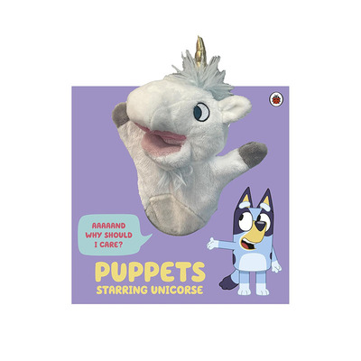 预售 小蓝狗布鲁伊 手偶书 Bluey: Puppets: Starring Unicorse 英文原版 儿童启蒙故事绘本