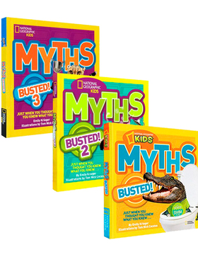 英文原版 美国国家地理 National Geographic Kids Myths Busted 3册 迷思大揭秘