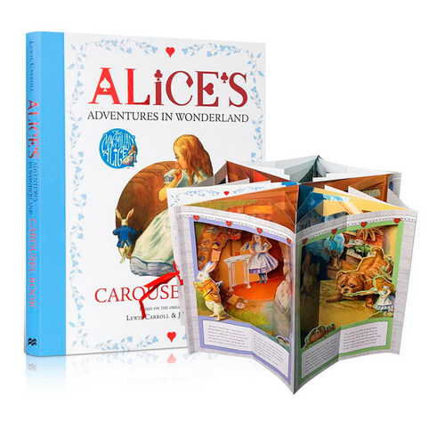 英文原版 150周年纪念版 Alice's Adventures in Wonderland 爱丽丝梦游仙境 立体360度场景剧场 pop up 立体书 礼品书 精装