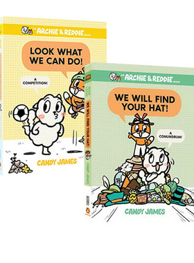 英文原版 An Archie And Reddie Book Graphic Novel 精装 2册 全彩漫画绘本图画书 儿童英语趣味阅读幽默搞笑桥梁章节书