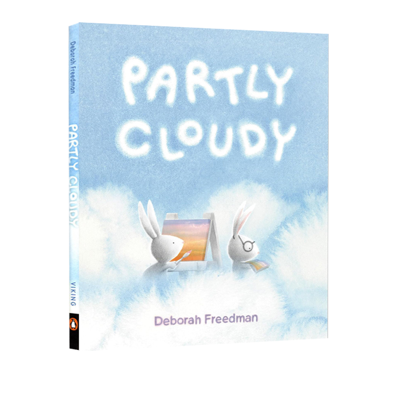 英文原版 多云的天气 Deborah Freedman Partly Cloudy 儿童科普绘本 图画故事书 精装精品绘本 4-8岁