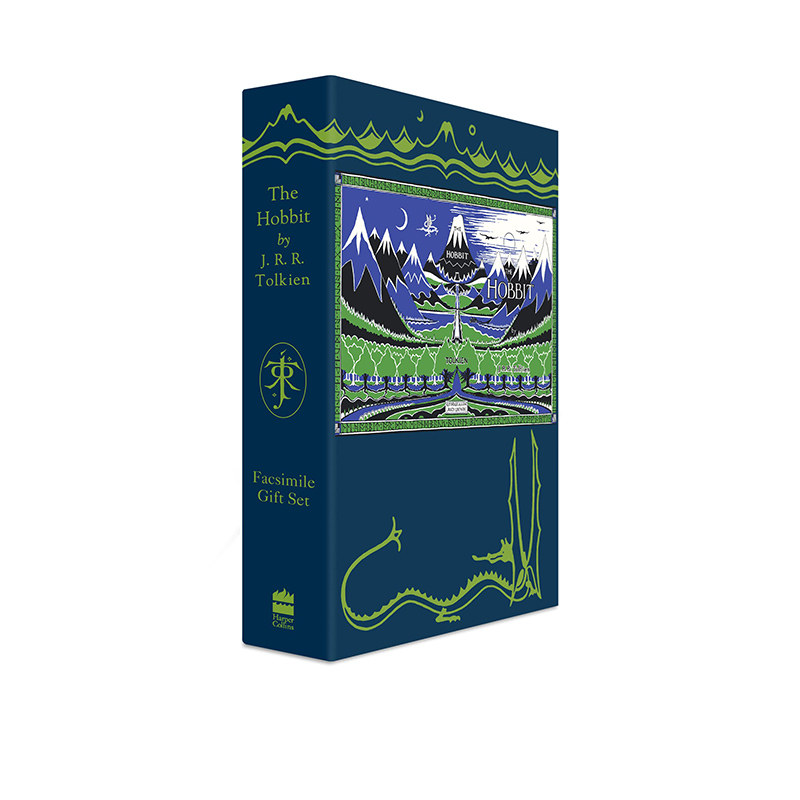 霍比特人 复刻礼盒版 英文原版 The Hobbit Facsimile Gift Edition 魔戒 托尔金作品 中土世界 特殊封面精装 附CD