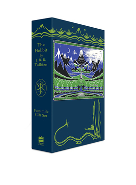 霍比特人 复刻礼盒版 英文原版 The Hobbit Facsimile Gift Edition 魔戒 托尔金作品 中土世界 特殊封面精装 附CD