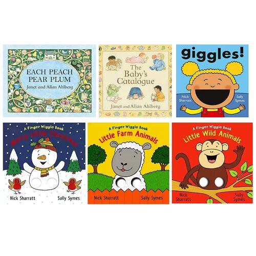 英文原版 鬼马精灵黛西同作者 Nick Sharratt 纸板书 Each peach pear plum 桃子梨子李子/Merry Little Christmas 廖彩杏书单
