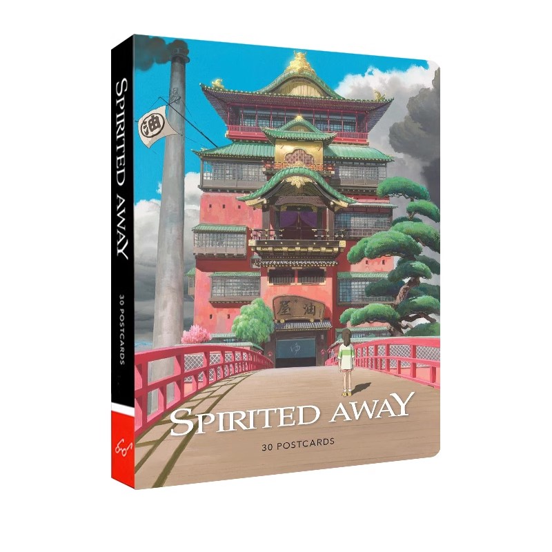 英文原版 Studio Ghibli Spirited Away: 30 Postcards 精装 千与千寻明信片书 30张 宫崎骏电影周边礼品书 吉卜力工作室