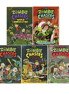 英文原版 The Zombie Chasers 僵尸猎人系列 5册合售 John Kloepfer 儿童章节小说 小学课外阅读