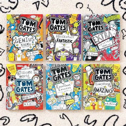 预售 英文原版 Tom Gates 6册 汤姆盖茨的涂鸦日记 儿童桥梁章节小说 6-12岁 纽约时报畅销书 L. Pichon