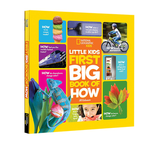 Geographic 大开本英语辅导训练故事 精装 Big 绘本 National Book Little 美国儿童国家地理百科普书 How 英文原版 Kids First