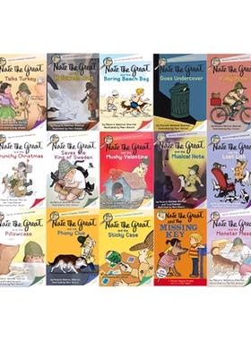 了不起的小侦探内特 Nate The Great 汪培珽书单推荐 儿童桥梁章节小说书 大侦探内特 英文原版课外英语读物