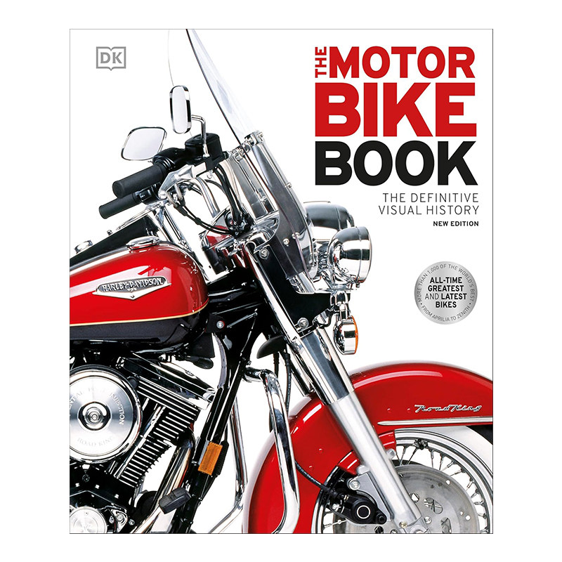 新版 英文原版 The Motorbike Book 精装 摩托车发展史经典款式图解 DK科普百科