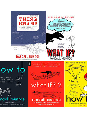 预售 英文原版What If 2/How to/Thing Explainer 兰道尔门罗 5册合售（含一册精装） 科普热点读物书籍 比尔盖茨书单