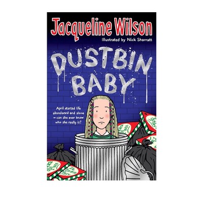 英文原版 麻辣女生基地 Dustbin Baby 垃圾箱宝宝  Jacqueline Wilson 英国儿童文学女王作品 大明星崔西 英语课外阅读小说
