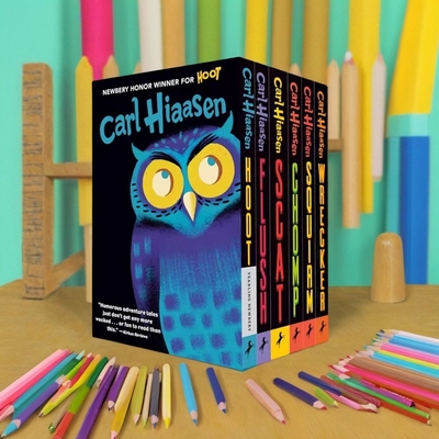 英文原版 Hiaasen 6-Book Paperback Boxed Set 拯救猫头鹰系列6册盒装 希尔森经典畅销书 Carl Hiaasen