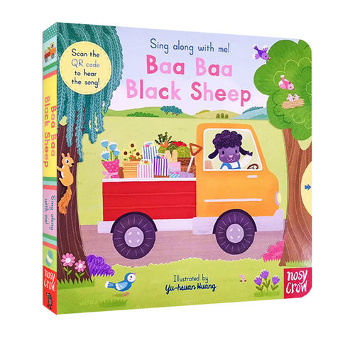新品 英文原版 Baa Baa Black Sheep 纸板机关操作书 Sing Along with Me 欧美经典儿歌 欢唱童谣绘本 亲子互动 送音频