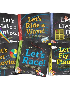 英文原版 每日科学院 Everyday Science Academy 6册精装合售 STEM体系科普绘本 Let's Make a Rainbow/Ride a Wave Sourcebooks